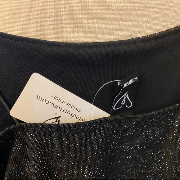 NWT WINDSOR Glitz and Glimmer Ruched Mini Dress size S - Picture 5 of 10